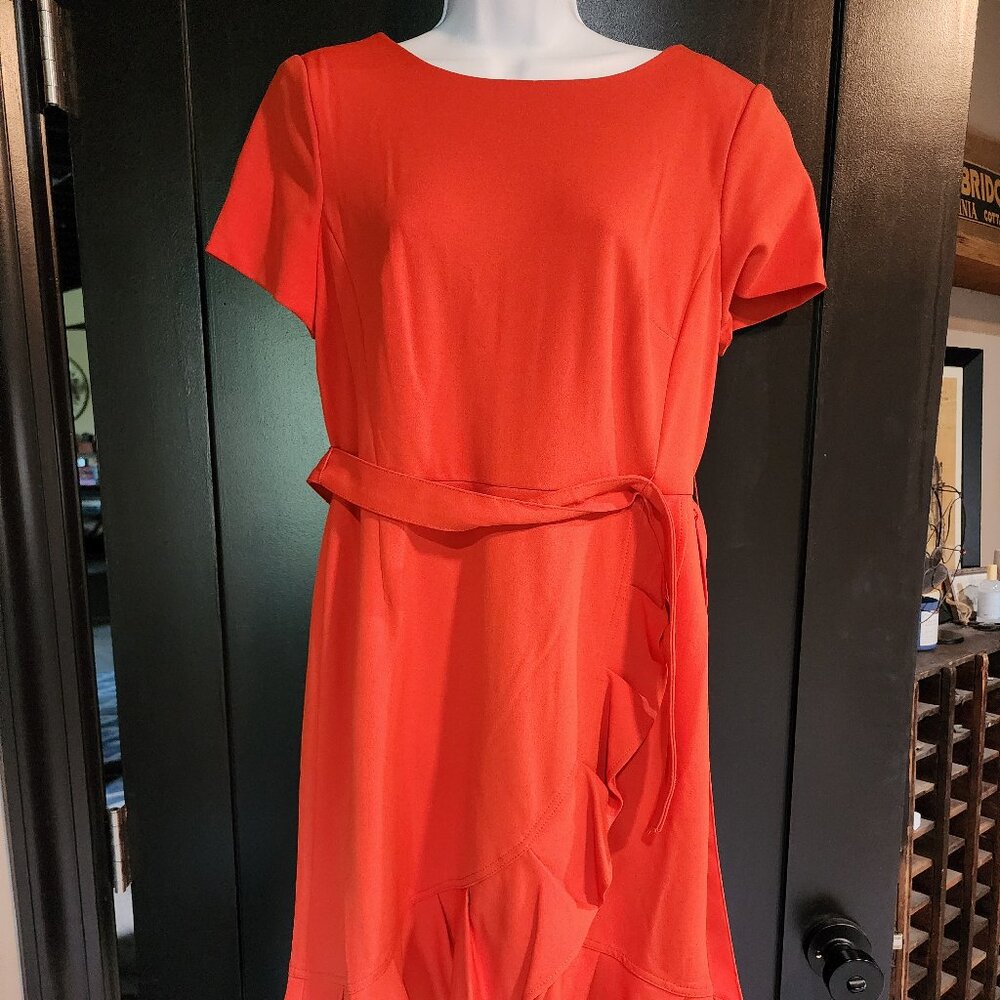 Calvin Klein Orange Dress Sz 12 NWT